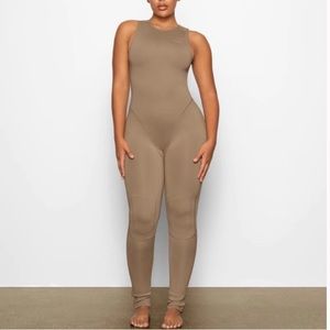 SKIMS Taupe One Piece Swimsuit